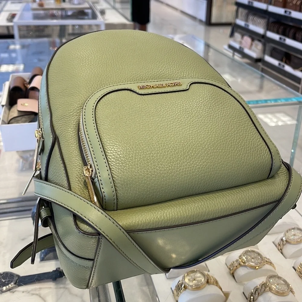 Michael Kors Jaycee Medium Logo Backpack Light Sage